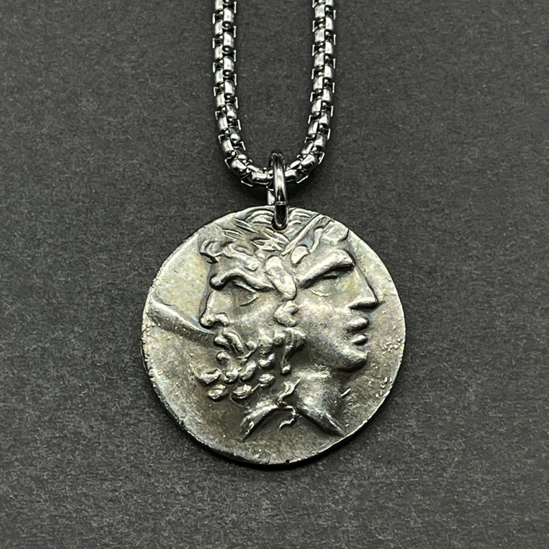 古希腊银币宙斯赫拉双面像射手座守护