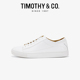 TIMOTHY＆CO．/迪迈奇男士小白鞋经典商务运动休闲板鞋男透气
