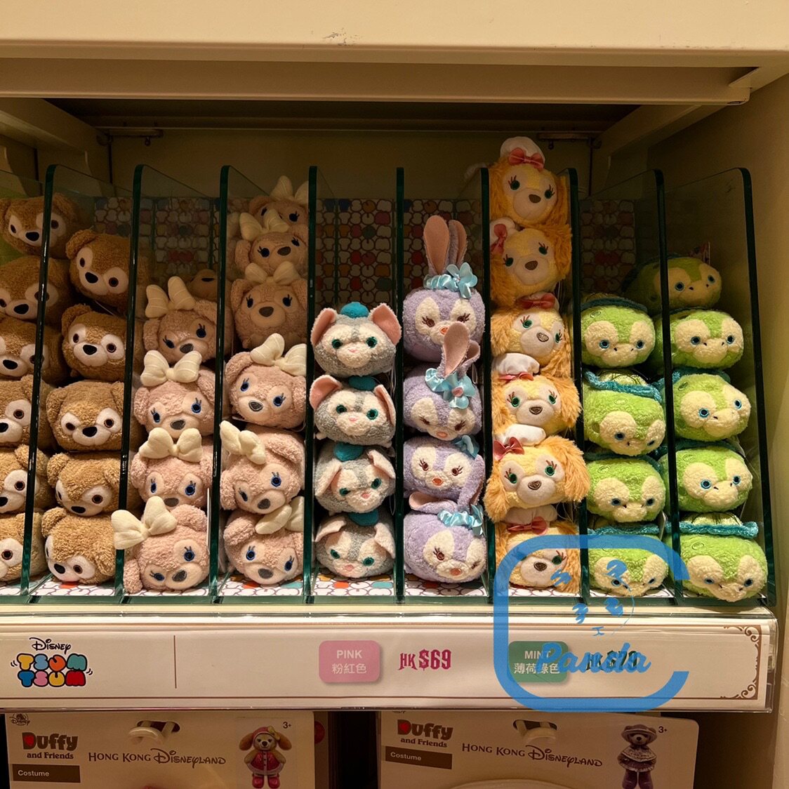 香港迪士尼达菲熊雪莉玫奥乐米拉可琦安tsum松松迷你毛绒公仔玩偶