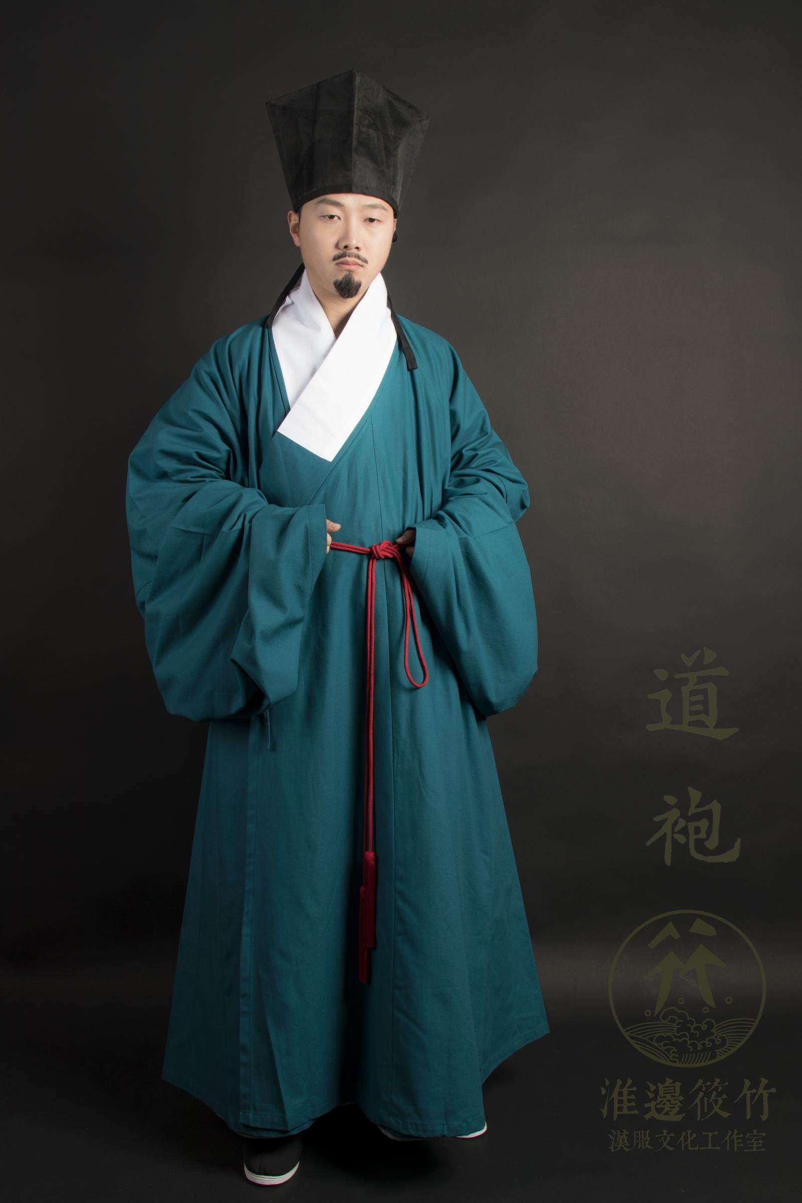 淮边筱竹汉服文化工作室的优惠券大全—【淮边筱竹】明代小袖道袍明代