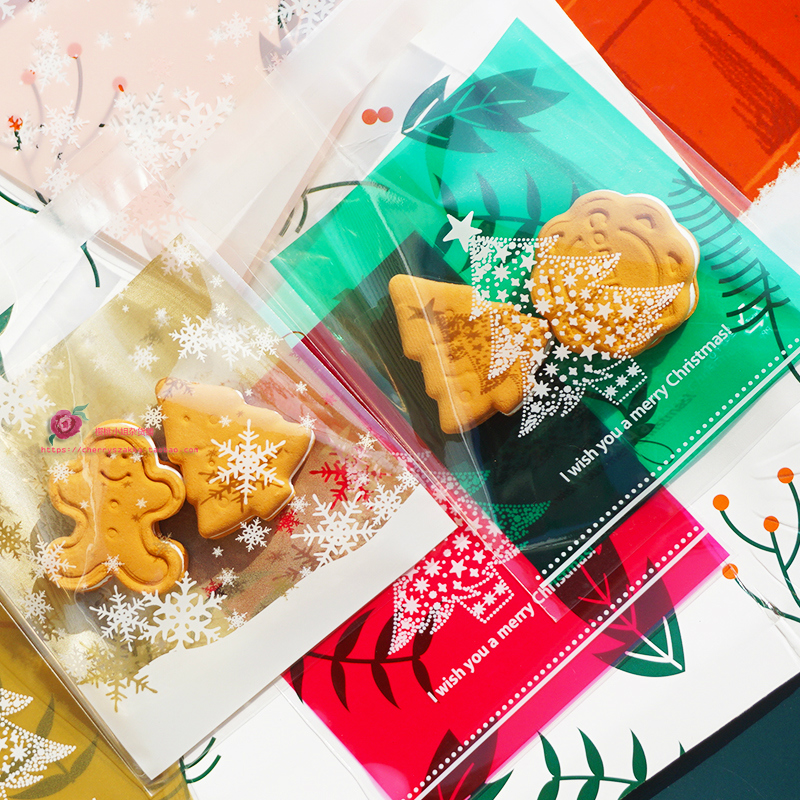 100个价Merry Christmas圣诞礼品包装袋礼物糖果饼干自粘袋自封袋|ruв категории упаковка, подарочная упаковка, 圣诞礼品包装 - от Buy2taobao.com для оказания профессиональной услуги покупки агента Taobao