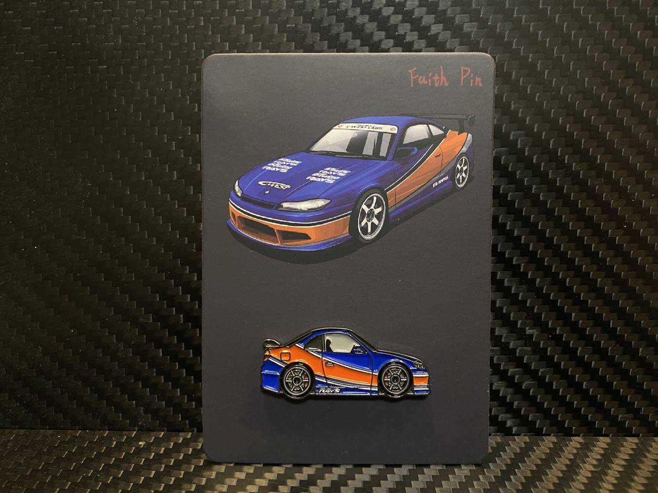 faithpin潮流汽车胸针ins徽章s15蒙娜丽莎车模