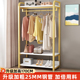 衣帽架加粗加厚卧室家用鞋服架升级款双层网红款衣帽架加固晾衣架