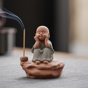 茶宠摆件小沙弥图片