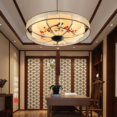 新中式吊灯现代客厅灯具卧室餐厅茶楼酒店过道走廊布艺吊灯2604