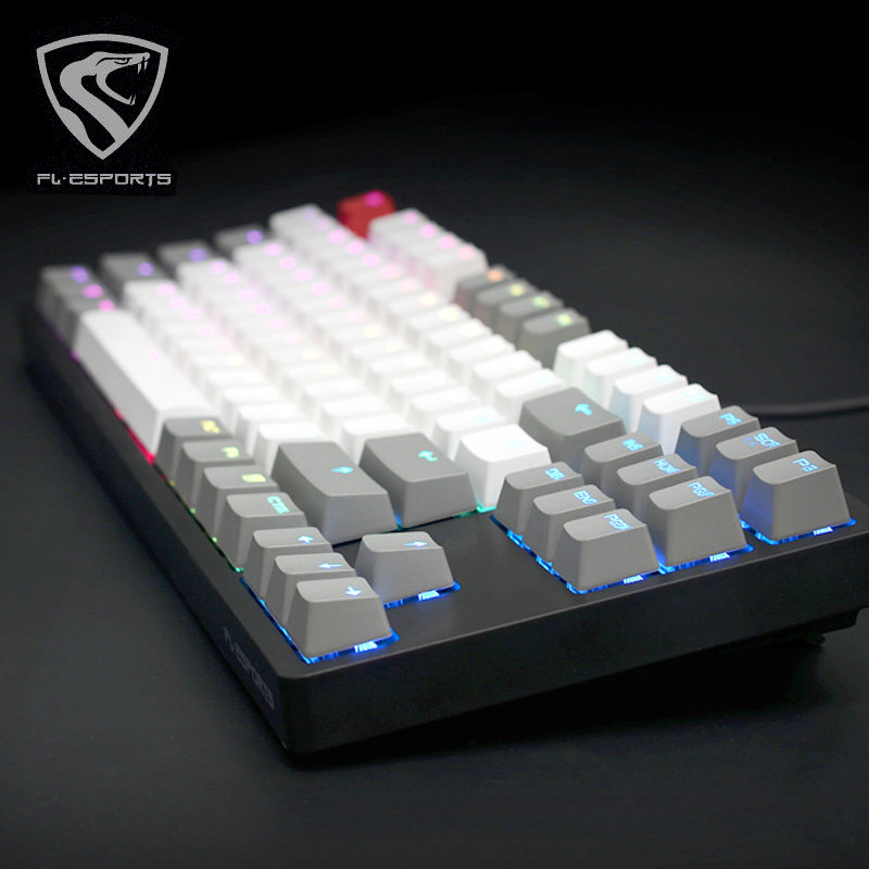 腹灵f11蓝牙机械87键无线编程茶轴