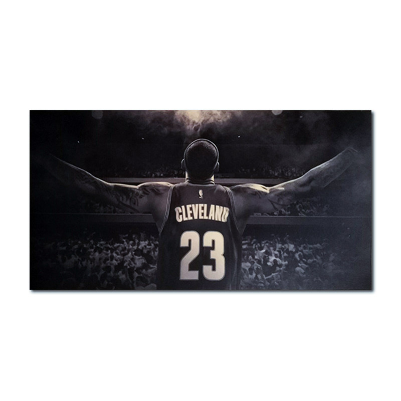 詹姆斯背影宽版 复古牛皮纸海报室内酒吧咖啡馆装饰画