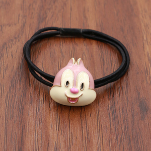 可爱小松鼠发绳女童头饰皮筋儿童扎头发弹力头绳韩国发圈简约学生