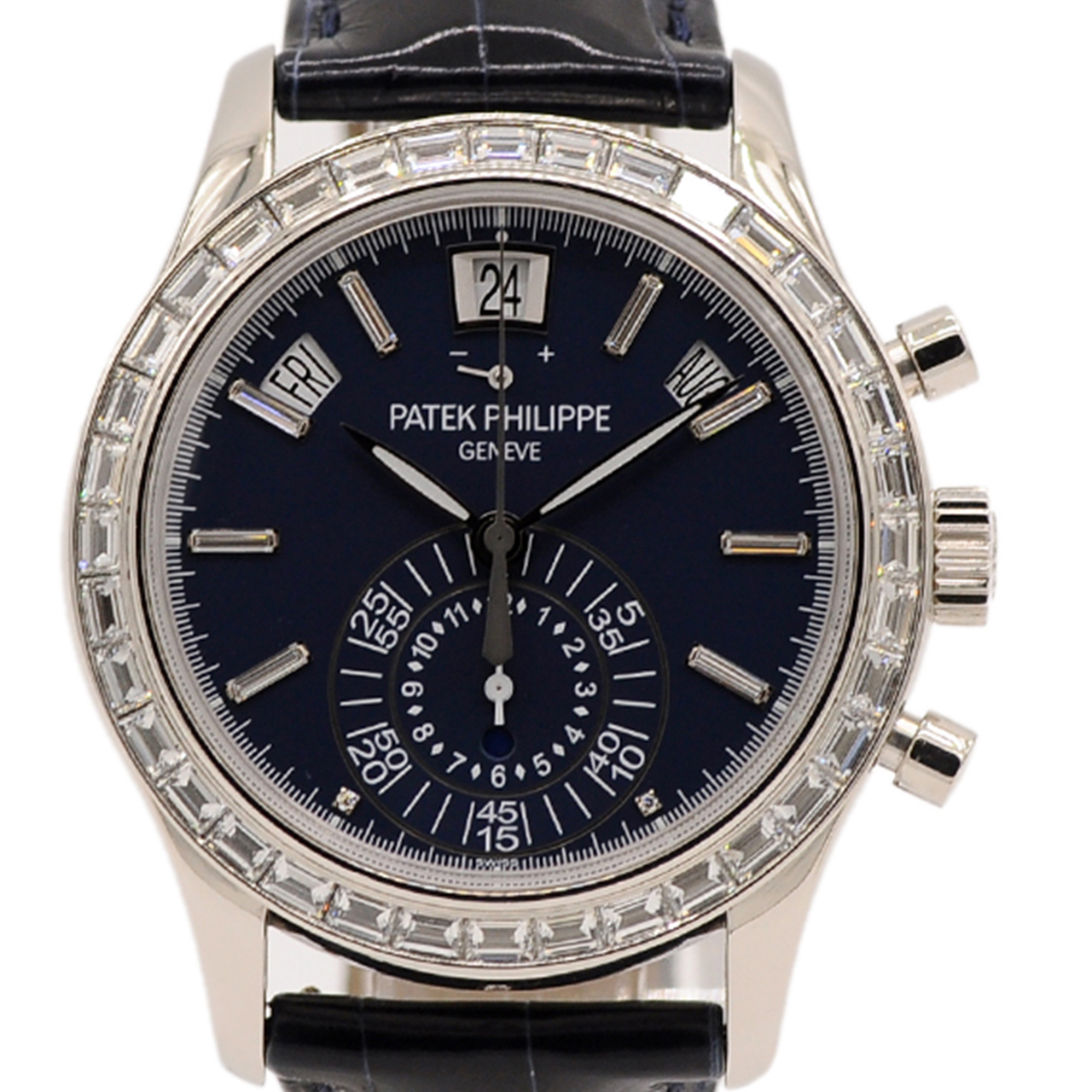 [98新]未使用-百达翡丽-自动机械-铂金镶钻-复杂功能-男表