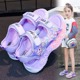库洛米女童凉鞋夏季2025新款儿童软底防滑时尚小女孩透气夏款凉鞋