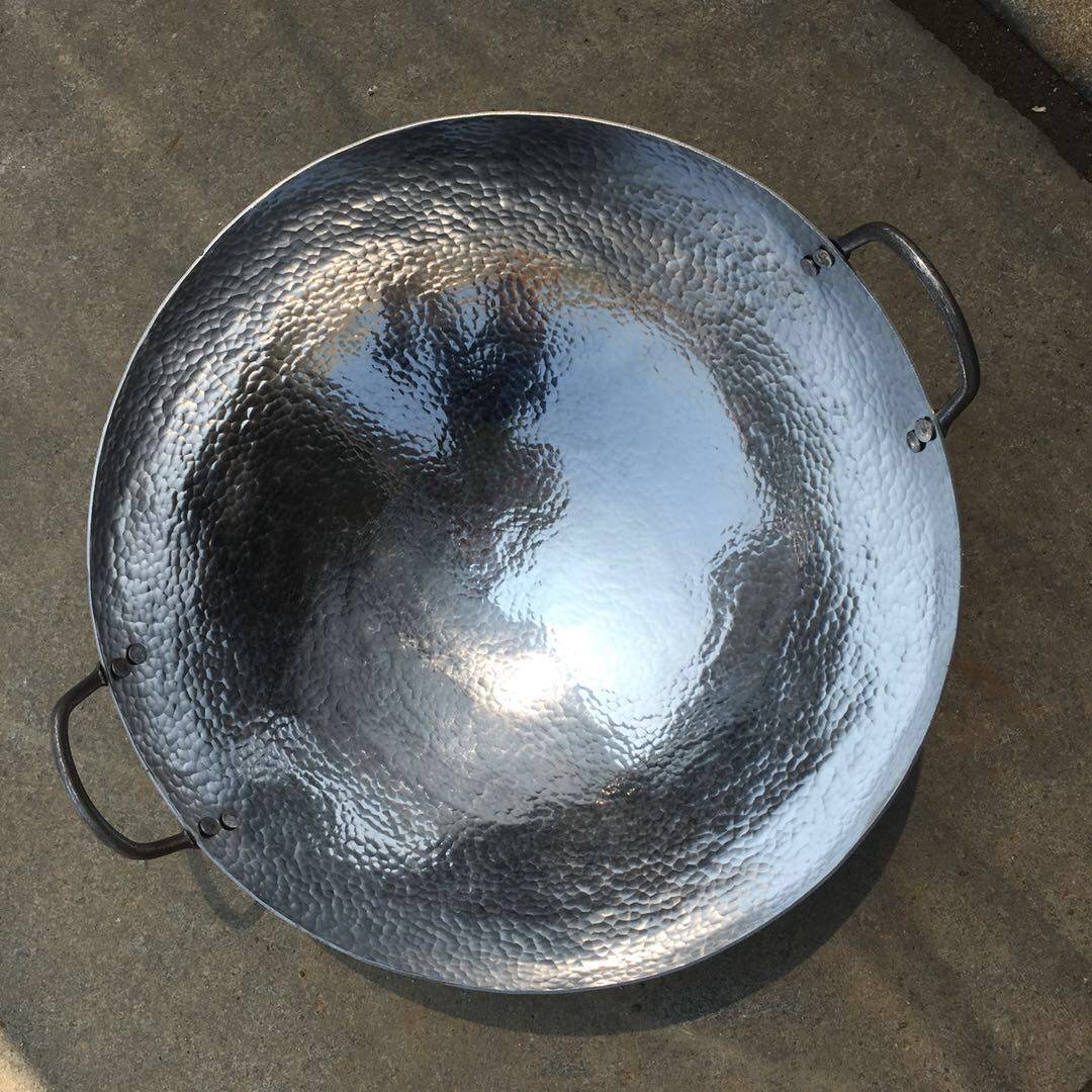 铁锅老式家用燃气灶适用章丘双耳手工炒锅舌尖炒锅