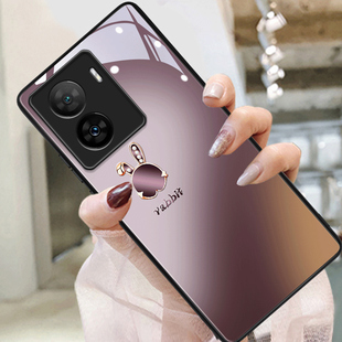 适用vivoiqooZ7手机壳新款z6镜头全包z5创意钻石渐变兔子z3高级感钢化玻璃iqooz1x情侣款潮牌保护套
