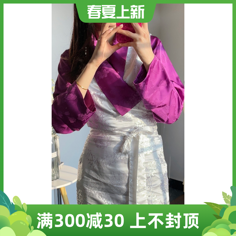 2023新款夏季女士无袖连衣裙两件套博拉西藏服长款显瘦可单穿百搭