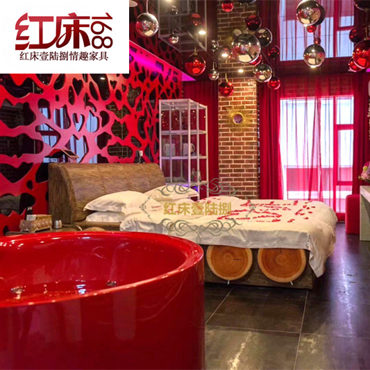 水床床v水床酒店情趣艺术酒店精品圆情侣情趣创意轻奢主题宾馆树床情趣内衣高端京东图片
