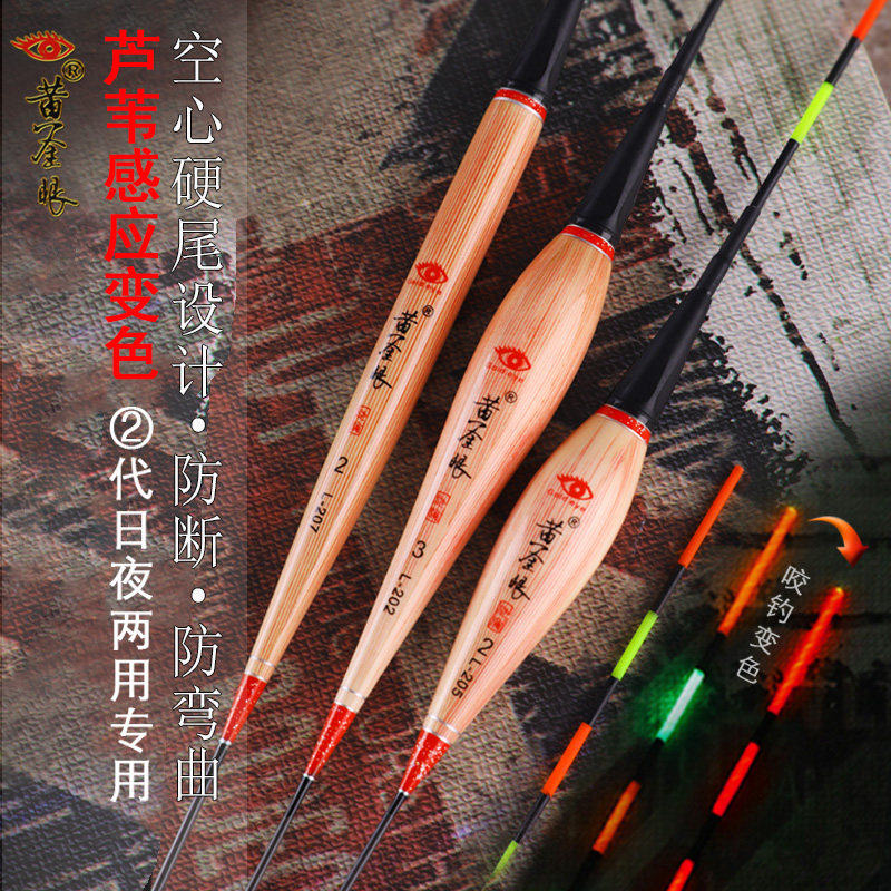 黄金眼芦苇电子夜光漂正品浮漂日夜两用咬钩变色鱼漂高灵敏电子漂