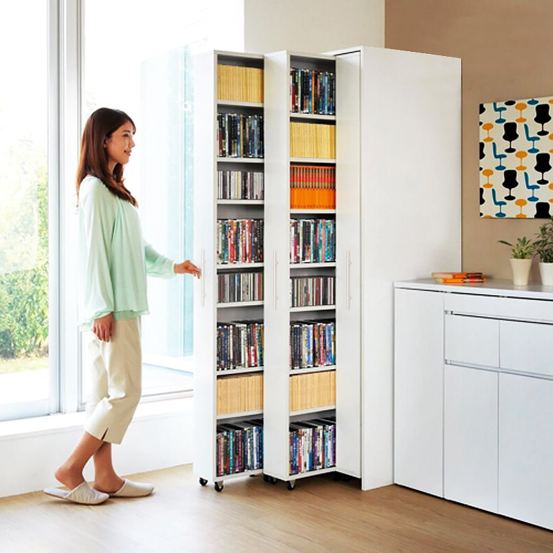 强象旗舰店的优惠券大全—简欧现代背景墙大书柜落地带门三门多功能