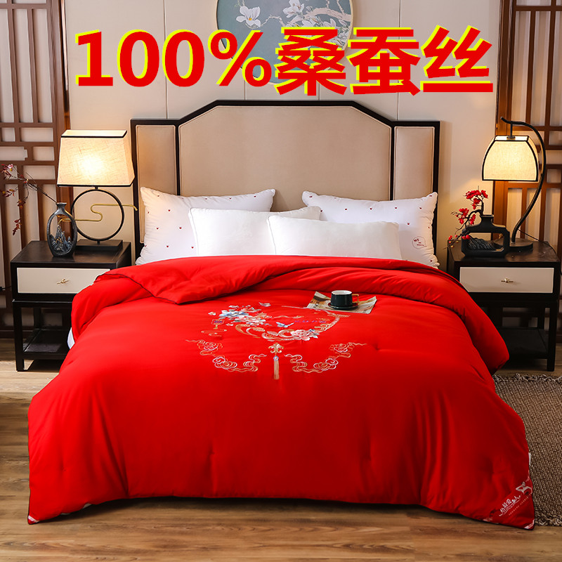 [品牌清仓】蚕丝被100%桑蚕丝春夏秋冬季子母被子4/6/8斤专柜正品