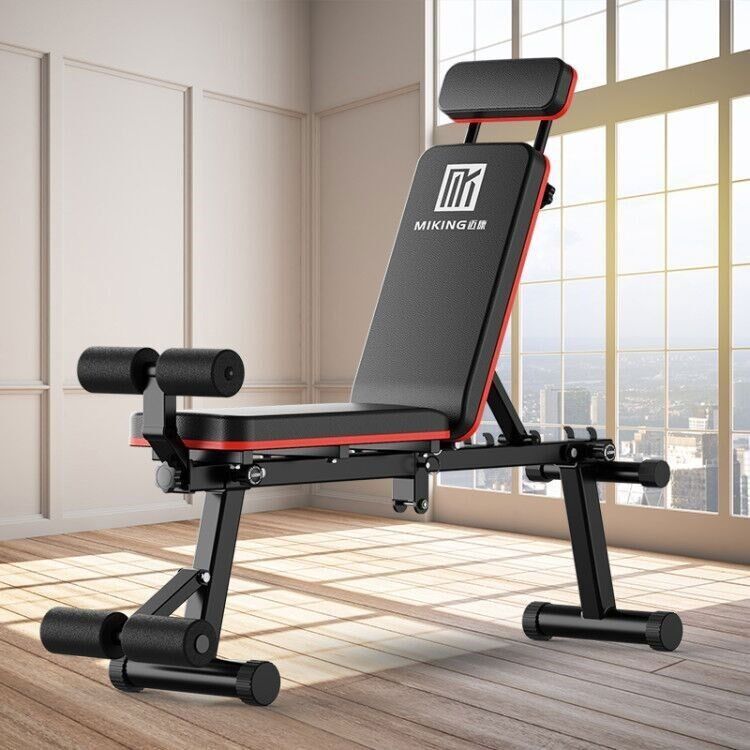 哑铃凳健身椅多功能卧推飞鸟家庭仰卧运动专业折叠家用仰卧起坐板