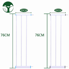 20cm免打孔门护栏延长件 楼梯安全栏加宽件 宠物隔离栏延伸片