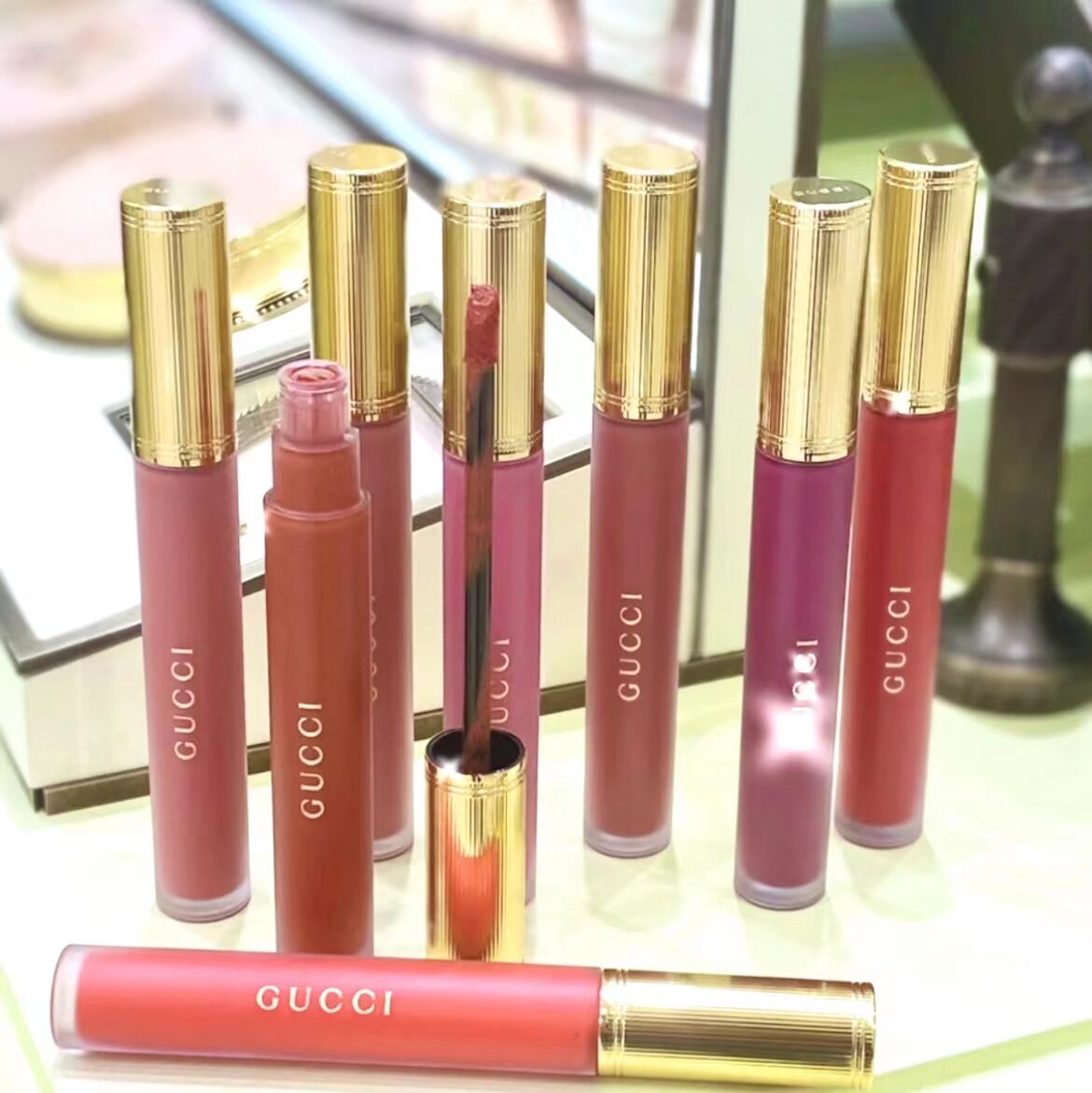 gucci/古驰22新品哑光雾面唇釉唇蜜口红505 203 208 521 114 413