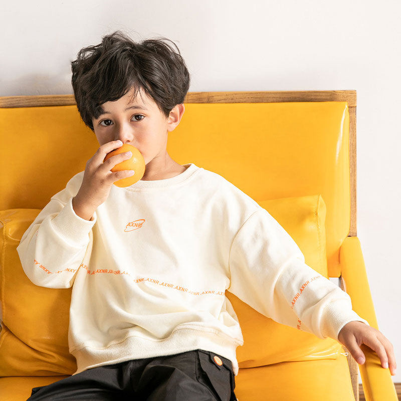 爱西娜日韩清新儿童卫衣春秋新款童装帅气宝宝潮男童洋气长袖上衣