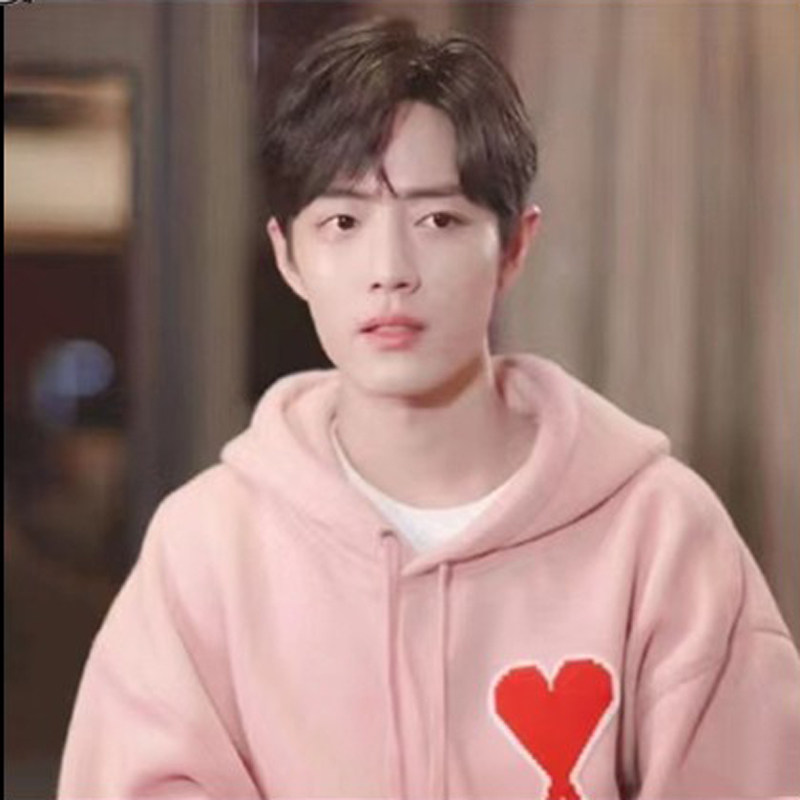 ami卫衣连帽衫男女大爱心刺绣肖战同款经典长袖桃心a套头正确版本