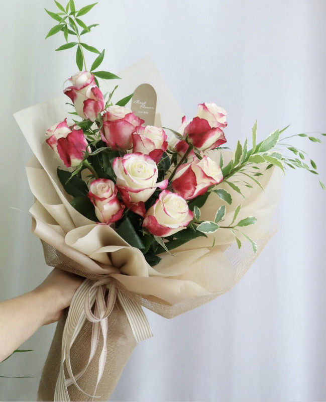 天津同城鲜花速递 厄瓜多尔进口甜心玫瑰花束