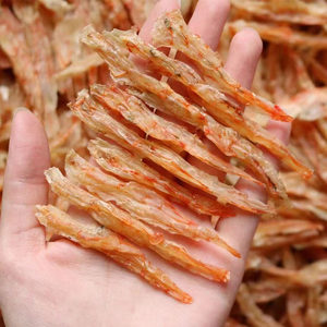 淡干海虾干虾条自晒无虾线足干无盐虾仁干阳江麻虾明虾条水产干货