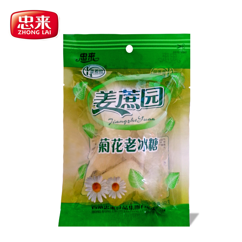 忠来菊花老冰糖大块  多晶体268g袋装