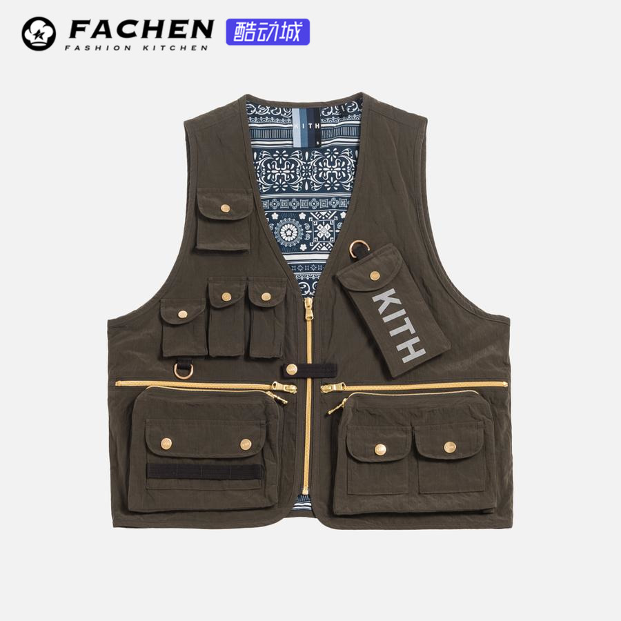 Kith SS19 Tactical Vest Multiple pockets Removable Bag Military project Function Vest coatin the Sportswear/Casual Clothing , Sports vest , Cotton vest category - from Buy2taobao.com to provide professional Taobao agent buy service
