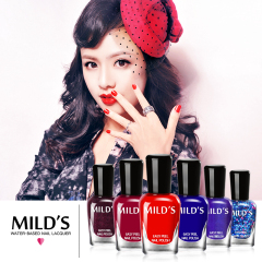 正品特卖6瓶套装曼思MILD'S日抛水性可剥指甲油无毒无味 孕妇可用