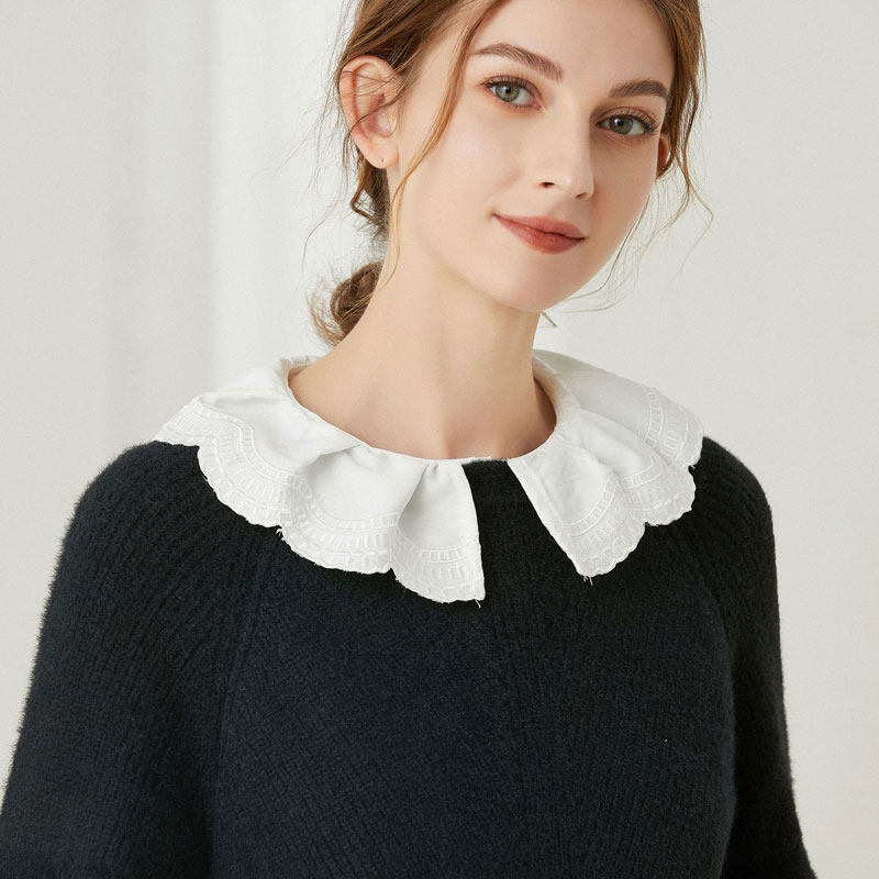 假领子女可爱木耳边娃娃领韩版百搭减龄内搭衬衣假衣领毛衣装饰领