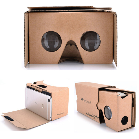 谷歌vr眼镜二代纸盒高清头戴式3d虚拟现实纸质魔镜手机专用vr盒子