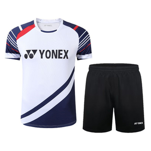 YONEX尤尼克斯羽毛球服男女士短袖速干yy比赛运动服新款团购定制