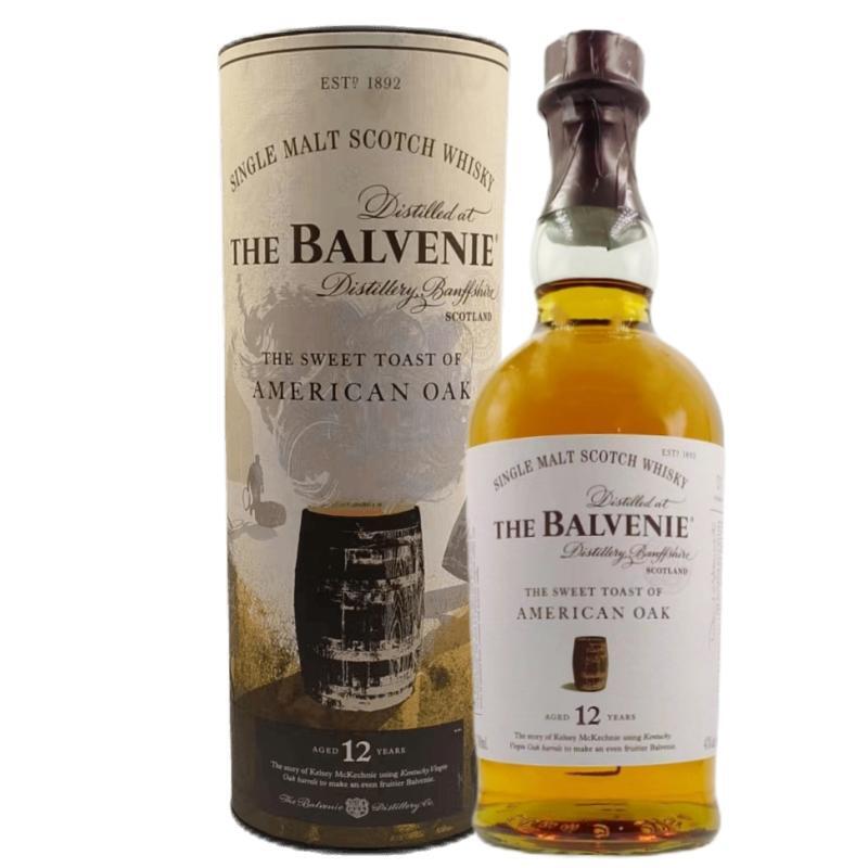 百富12年单一麦芽苏格兰威士忌Balvenie 原装洋酒双桶陈酿故事桶