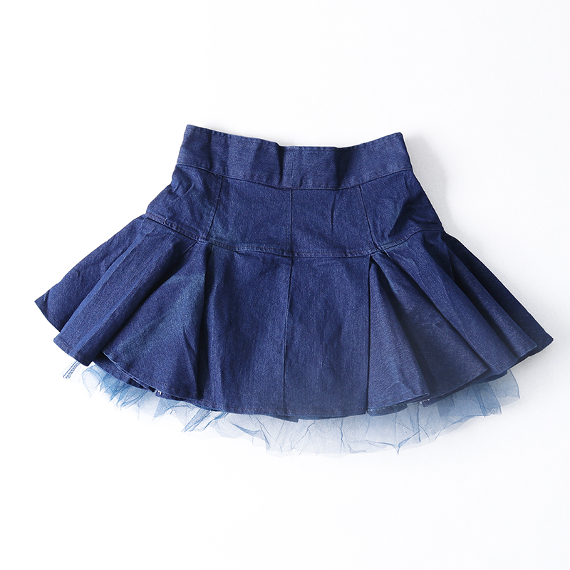 松紧腰纯色牛仔半身裙女2019夏季新款通勤简约网纱拼接短裙潮D-2在类目 女装/女士精品, 半身裙中 - 来自Buy2taobao.com提供专业的淘宝代购服务