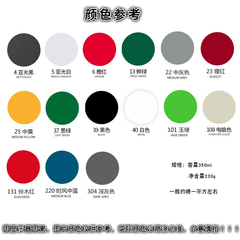 水性泡沫专用多种颜色泡沫漆广告泡沫字专用泡沫模型飞机专用喷漆