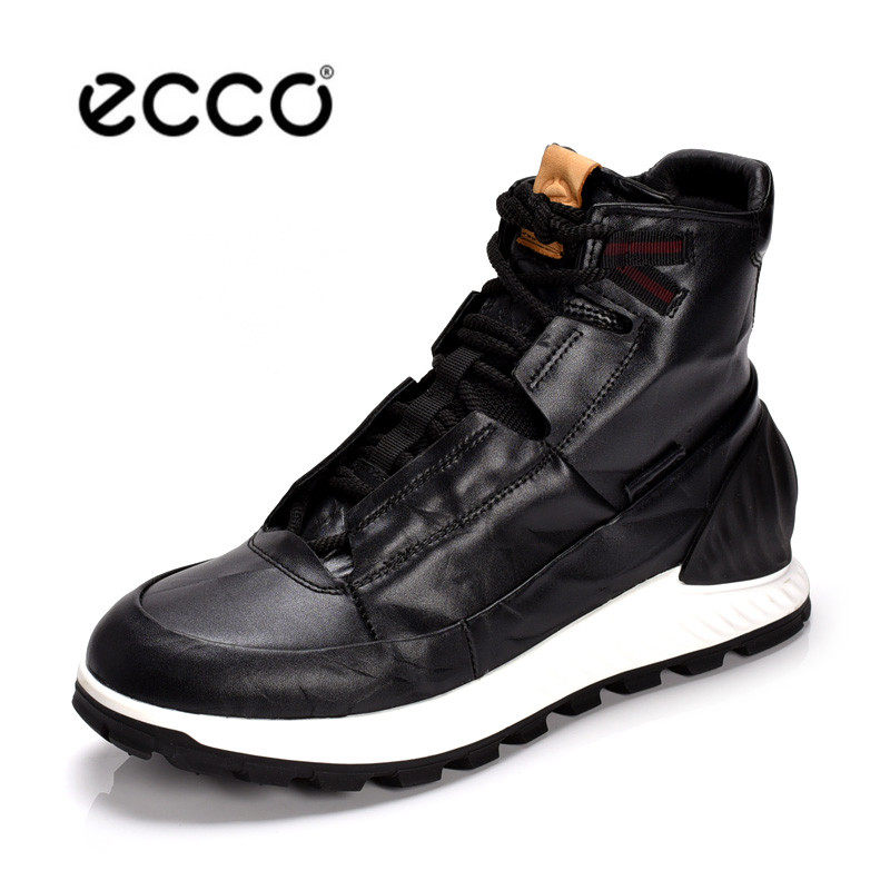ecco爱步男鞋新款减震防滑帅气男靴子户外徒步登山鞋突破832314