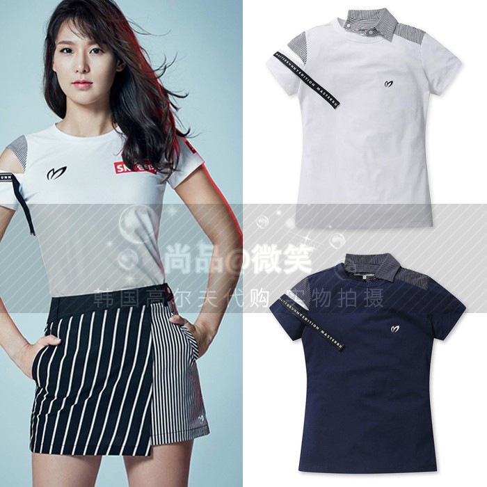 2019夏季新款韩国代购PG*高尔夫服装女士款不规则短袖T恤GOLF上衣在类目 运动/瑜伽/健身/球迷用品, 高尔夫, 高尔夫服装中 - 来自Buy2taobao.com提供专业的淘宝代购服务