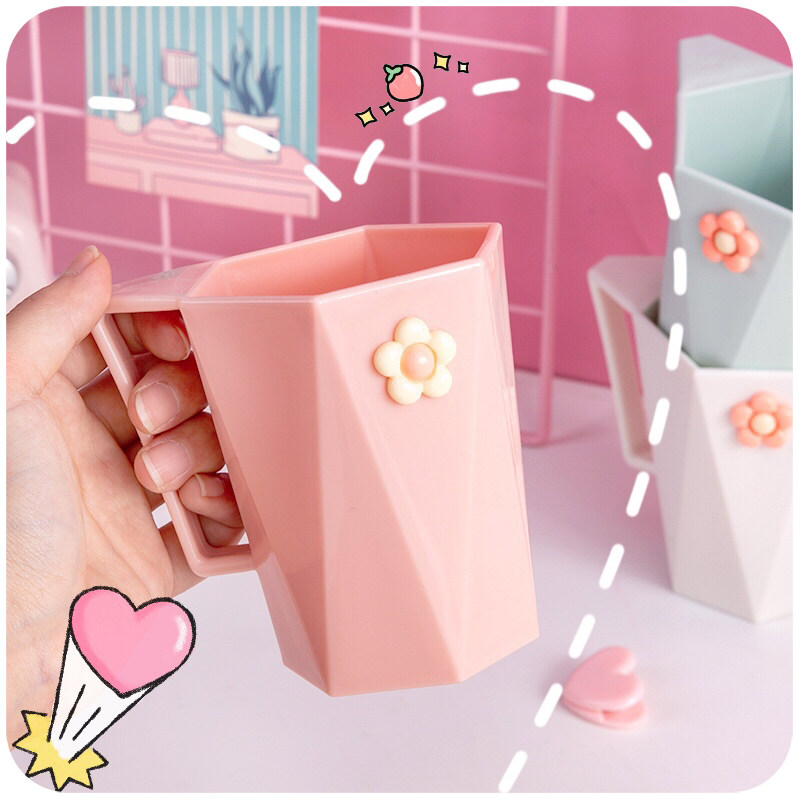 儿童牙杯女孩公主_漱口杯洗漱刷牙杯子女生宿舍创意学生可爱少女ins风