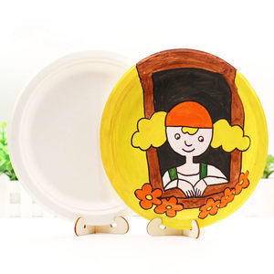 美术绘画纸盘图片