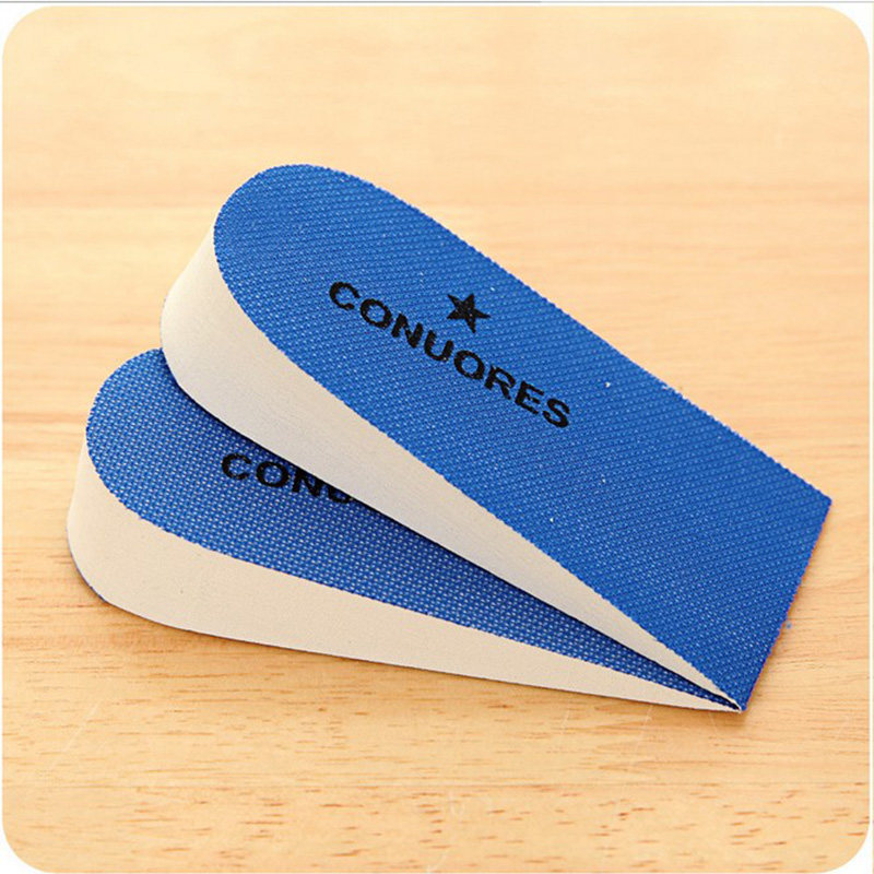 5双pvc半码垫增高鞋垫 男女式舒适隐形增高垫 彩色内增高神器鞋垫