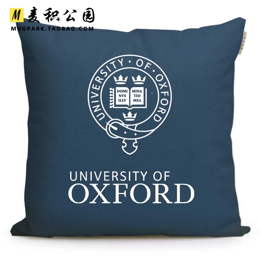 牛津大学周边礼品纪念品英国名校校徽logo靠垫留学生抱枕