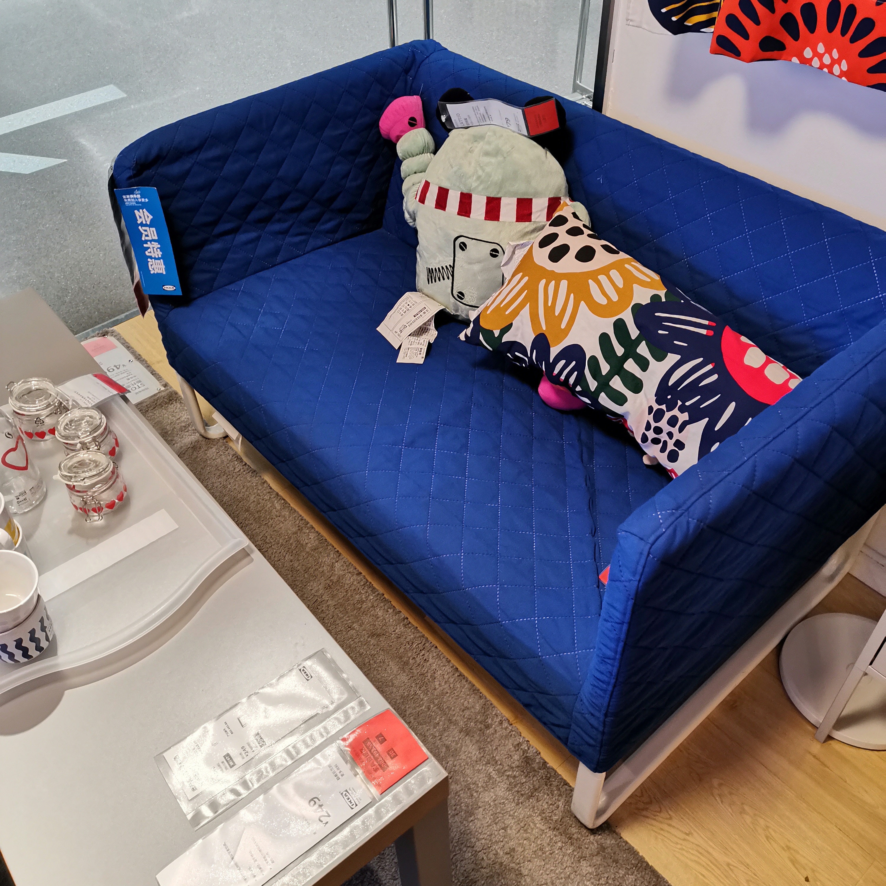 大减价宜家库帕双人沙发简约时尚布艺小户型可拆洗客厅119厘米 - 上海