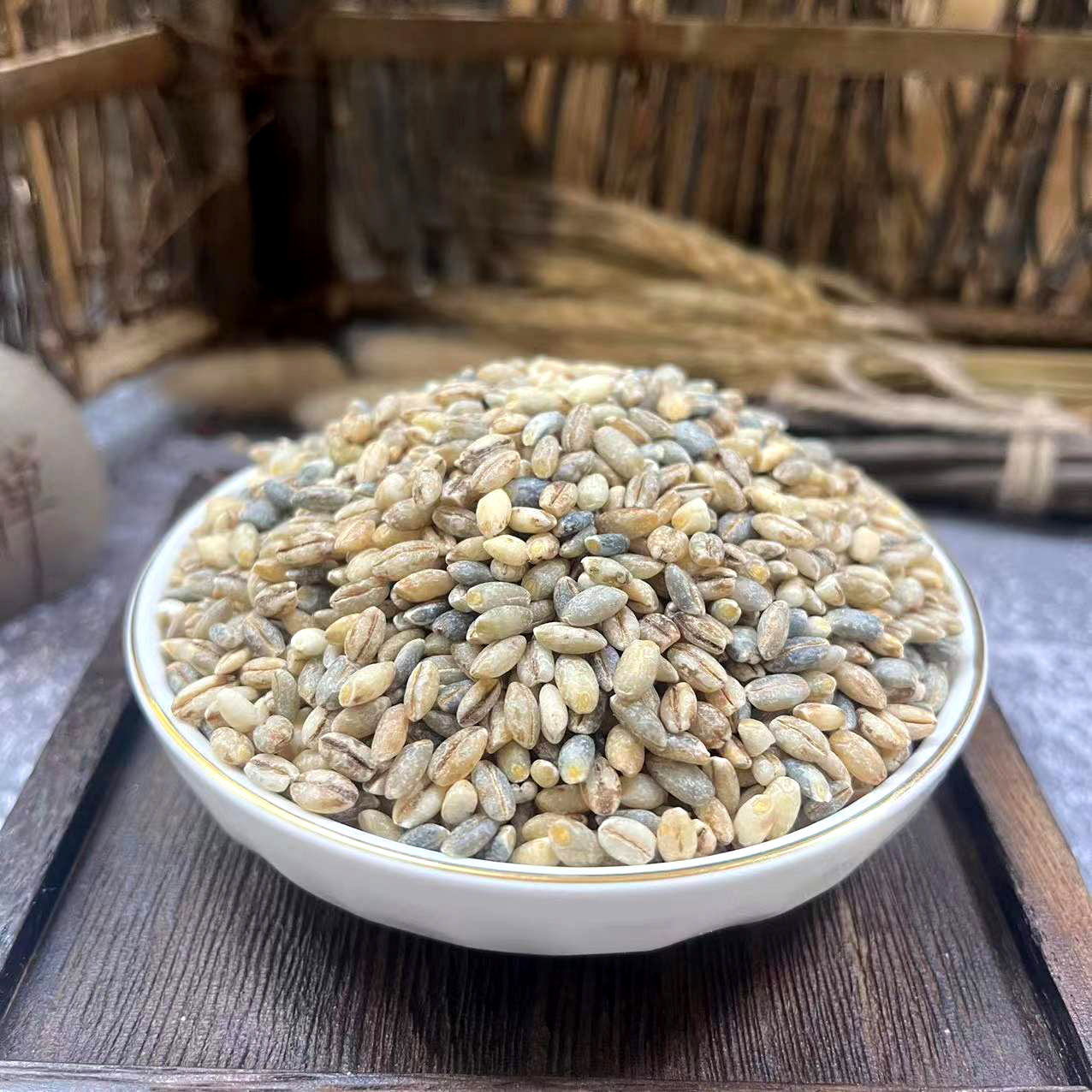 蓝青稞米500g一斤青海特产麦仁青藏高原谷物杂粮米麦仁甜醅原料