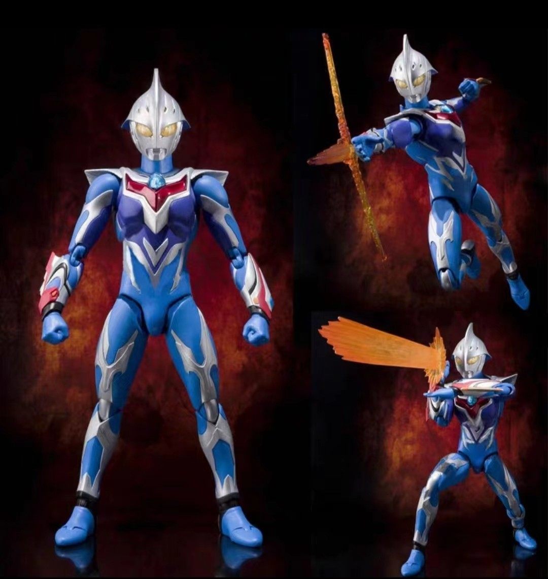 红蓝奈克瑟斯奥特曼手办梦比优斯关节可动艾克斯人偶模型玩具礼物