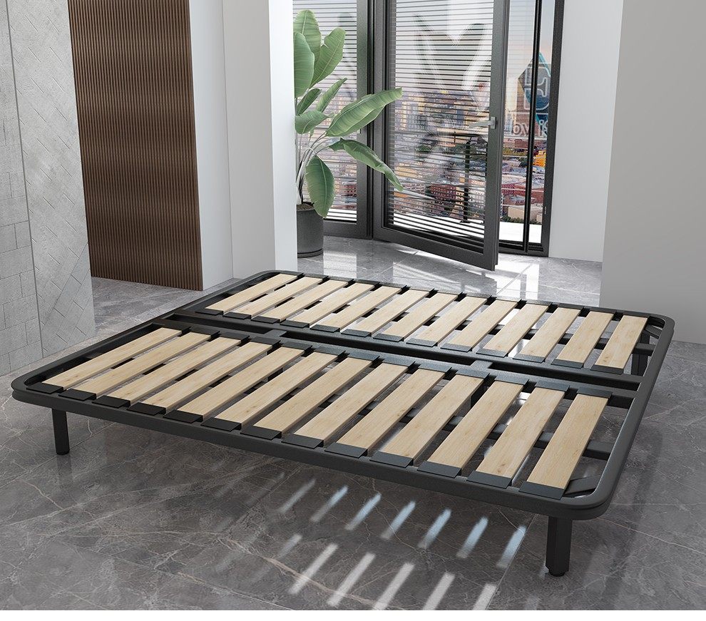 全实木钢木排骨架皮床布床龙骨架简易床铺板席梦思支撑架1.8米1.