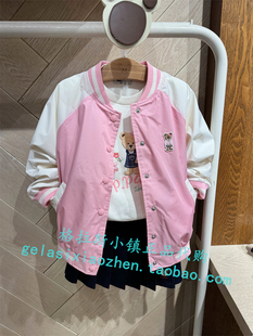 PawinPaw童装专柜正品24年春新款女童防水防油棒球服外套JAE2352M