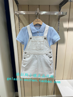 Elandkids衣恋童装专柜正品24春新款女童休闲牛仔背心裙OJE2322A