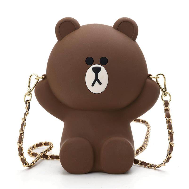 热销布朗熊手机包 韩版斜挎